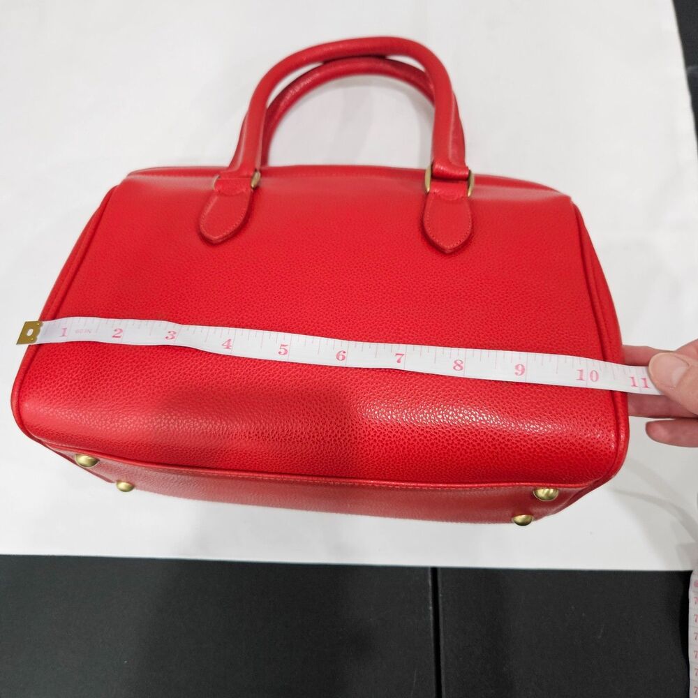 Vintage Coach Madison Sutton Satchel Crossbody Bag 4410 Scarlet Red Italy - Picture 16 of 16